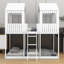 Woodbunk Bed With Roof,Window,Guardrail,Ladder-2083181671