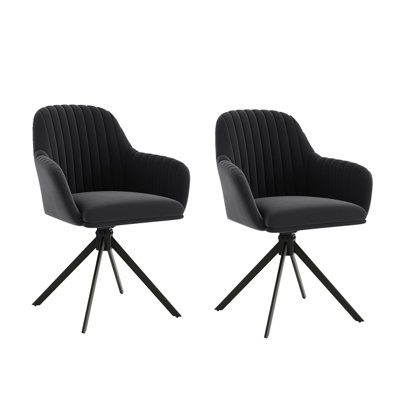 Velvet Upholstered Side Chair