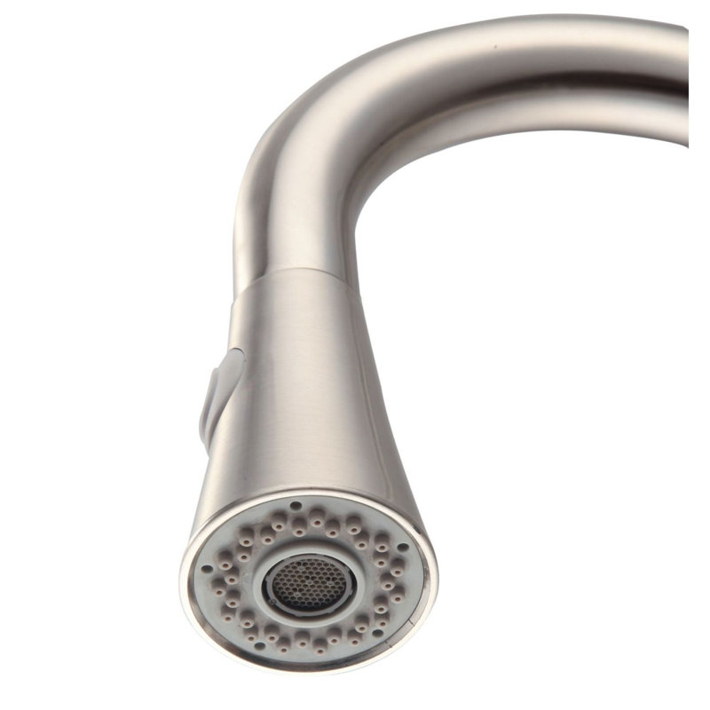 Single Handle Pull Down Sprayer Kitchen Faucet in Brushed Nickel, Brushed Nickel