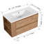 Meuble-lavabo mural 36 po avec lavabo en céramique-883114879