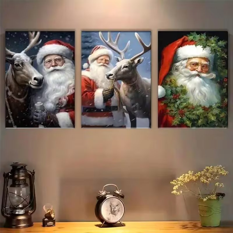 3 Piece Wrapped Canvas Wall Art, 40cm H x 30cm W