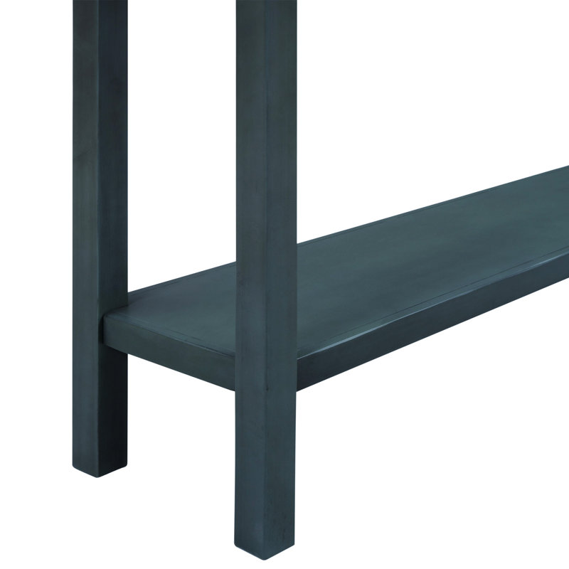 Rustic Entryway Console Table, Navy