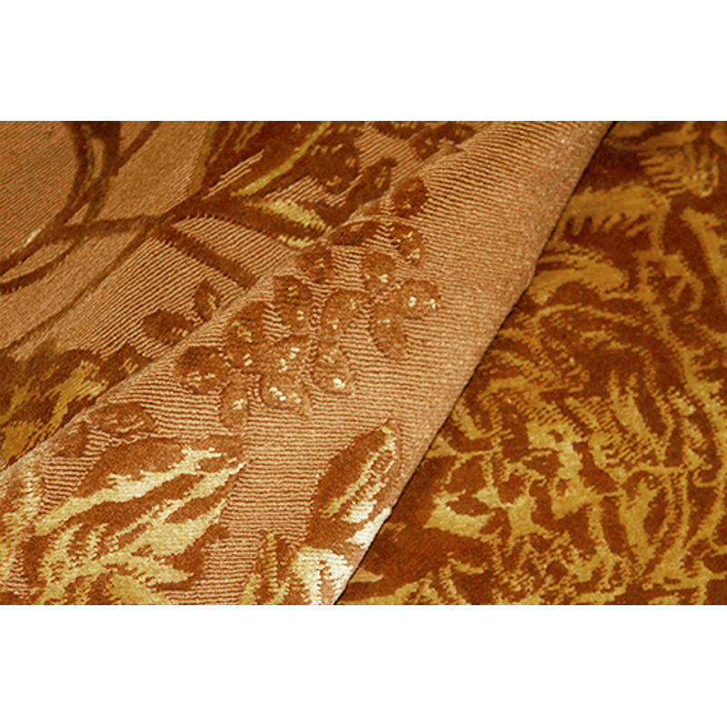 Tapis doré de haute qualité noué à la main
