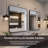 Round Metal Frame Hanging Wall Bathroom Mirror-706407990-706407995