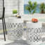 Table d'appoint tendance en métal pour l'extérieur-482417223
