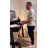 L-Shaped Electric Standing Desk With Drawers, 59" Executive Adjustable Height Desk With Power Outlets, Sit Stand Computer Table For Home Office, Oak-1680699419