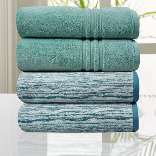 6pc Solid Bath Towels Set Black - Yorkshire Home : Target