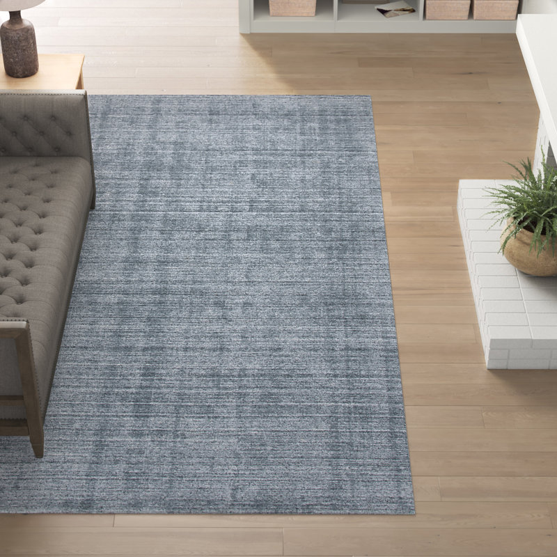 Tapis gris tissé à la main Newcastle, Rectangle 4 pi x 6 pi