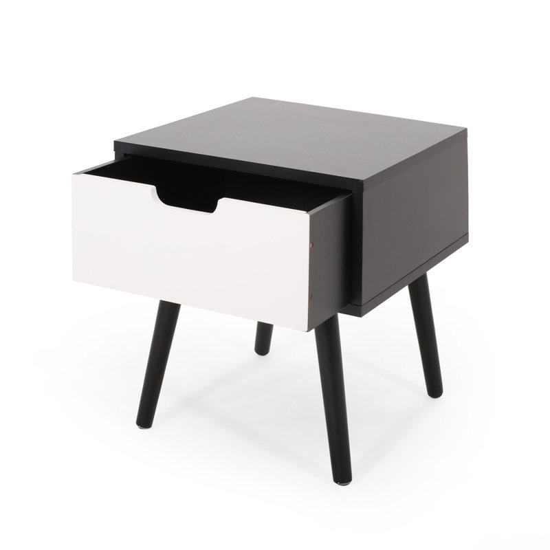 Table de bout, Noir blanc