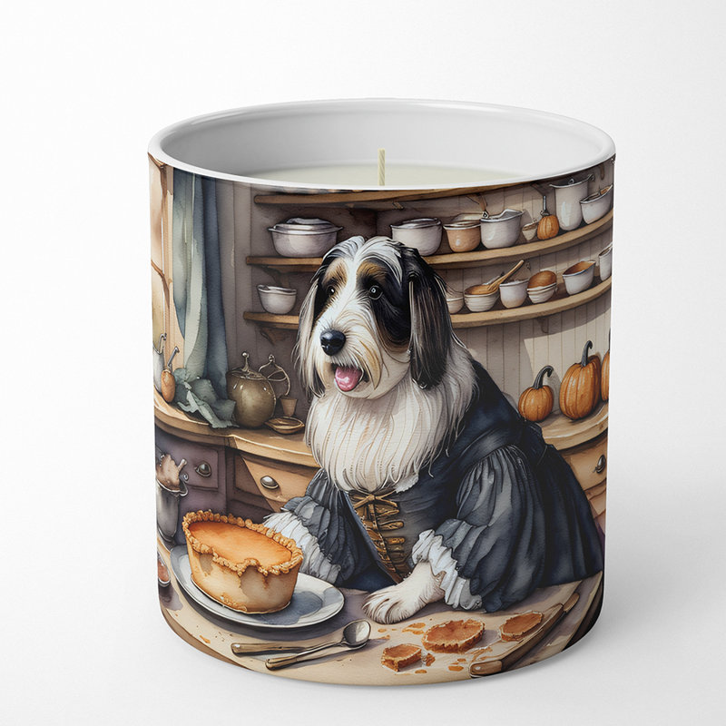 Pumpkin Pie Scented Tumbler Candle with Ceramic Holder