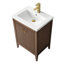 Ensemble de meuble-lavabo sur pied lavabo simple 24 po avec plateau en céramique blanche-105208965-105208973-119711649