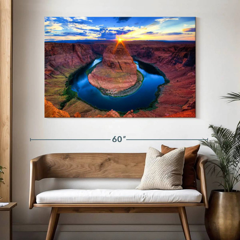 Alvord Dramatic Horseshoe Bend, H 34 po x l 51 po