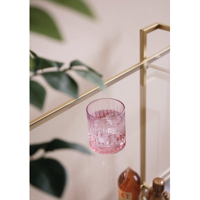 Ensemble de 4 verres en verre aquarelle