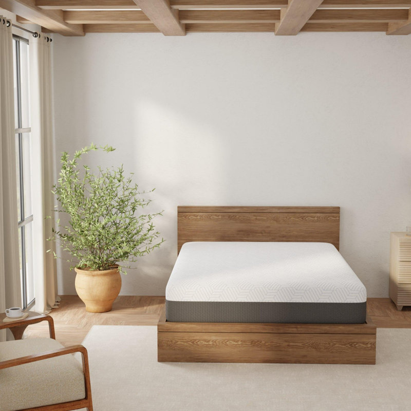 Matelas souple de 12 pouces avec housse de refroidissement, Grand lit