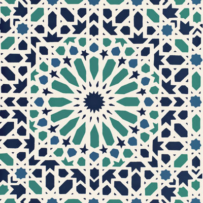 Nasrid Palace Mosaic Wallpaper