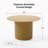 Maianh Round Solid and Manufactured Wood Pedestal Dining Table-193167450-193167445