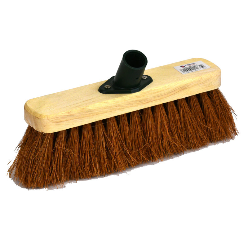 Broom Heads with Replaceable Head, Brown, 12cm H x 12cm W x 25cm L