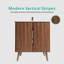 30" Striped Walnut Bathroom Vanity With Sink, Freestanding & Wall Mounted Bathroom Cabinet Options For Modern Bathrooms, KD