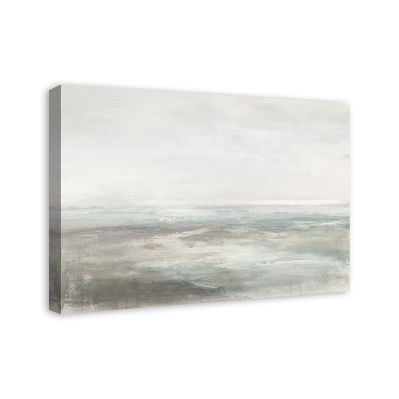 Reproduction abstraite de paysage marin sur toile, H 20 po x l 30 po x P 1,25 po