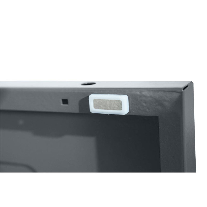 Nilan 38cm W Steel Bedside Table, Slate