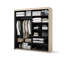 2 Door Manufactured Wood Wardrobe-254336973