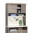 Brown Finish Hutch With Craft Storage For Creative Space Organization