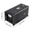 Chargeur onduleur à onde sinusoïdale pure, 1200W, onduleur DC 12V à AC 120V avec écran LCD, télécommande, basse fréquence, pour camping-car RV, compatible avec les batteries au Lithium 12V LiFePO4