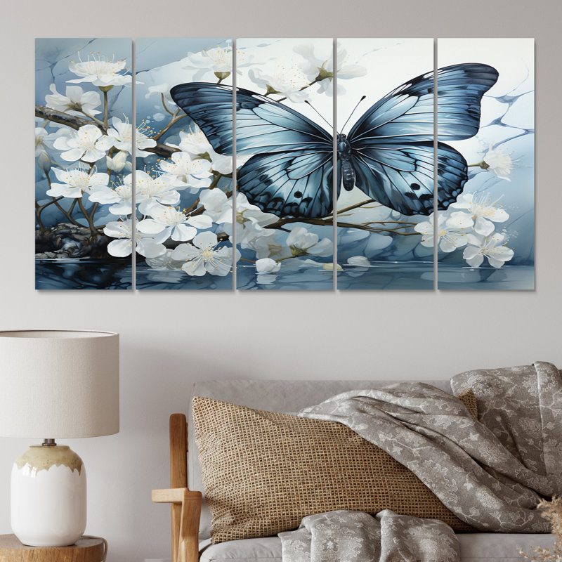 " Butterfly Reflection " 5 - Pieces
