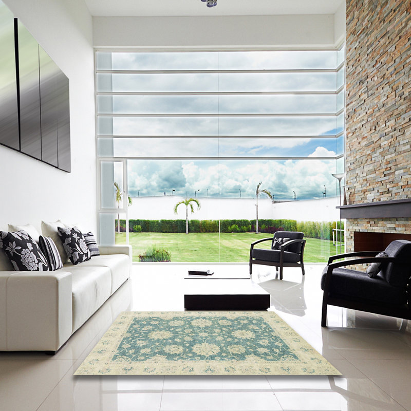 Tapis abstrait moderne 2614, Carré 8 pi