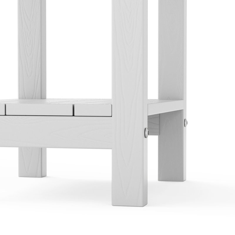 Table d'appoint ronde 18 po Adirondack, Blanc