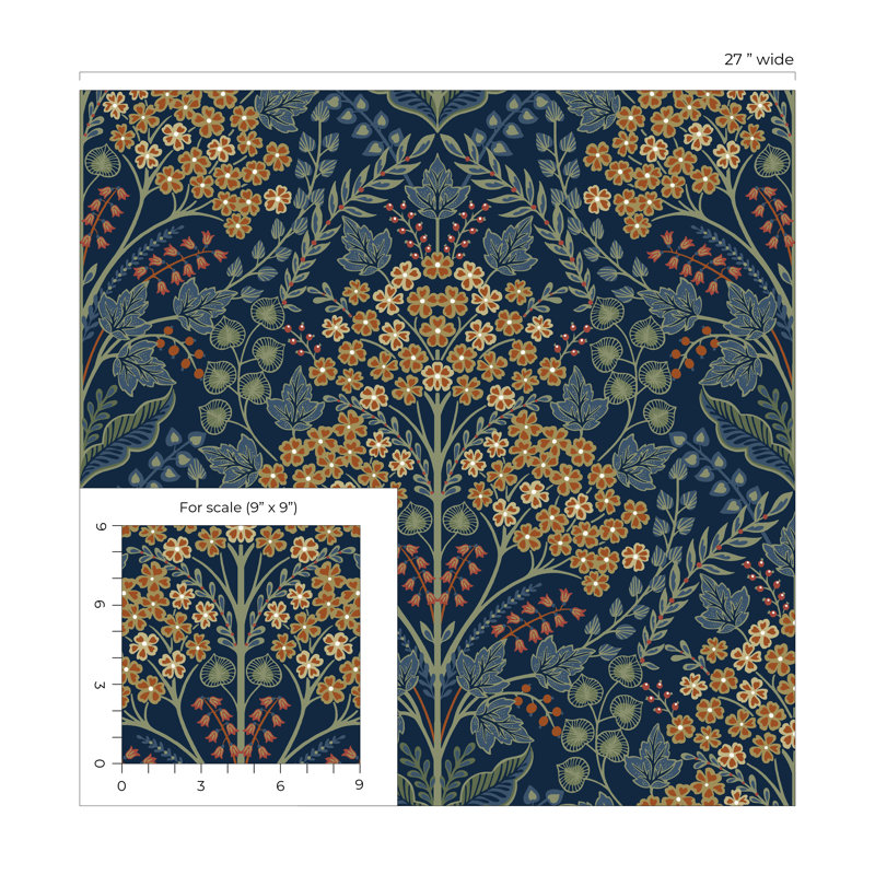 Rouleau de fleurs Auretta, Orange / or / vert