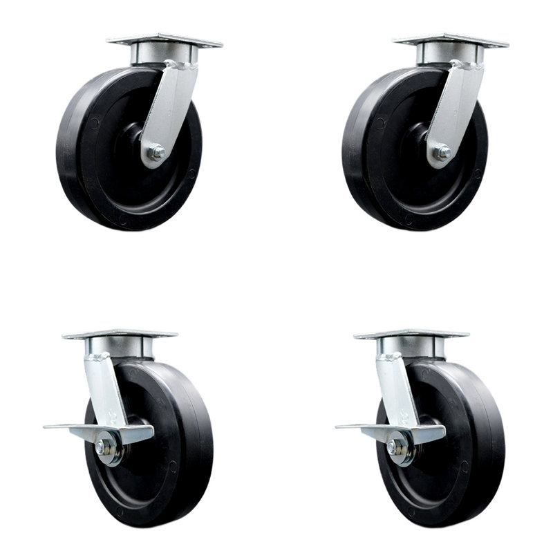 Ensemble de 4 roulettes en polyoléfine