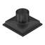 FlowGuard 4" Matte Black square grid drain-126309792