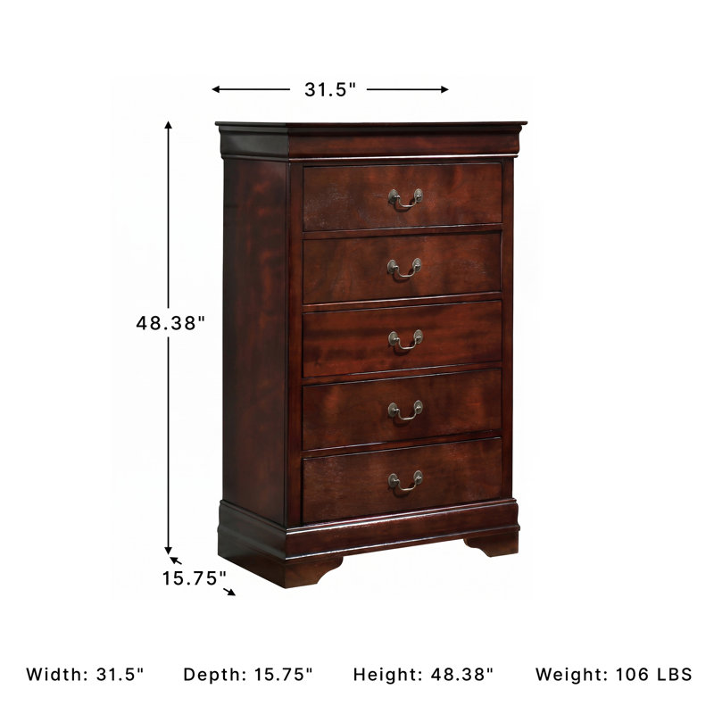 Commode 5 tiroirs Brandenn