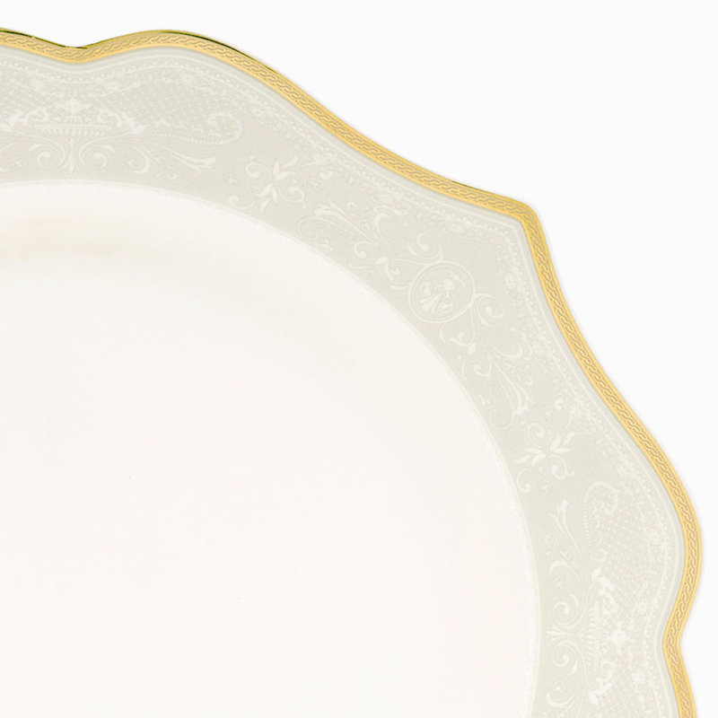 Service de table en porcelaine tendre 18 pièces Arkose, service pour 6
