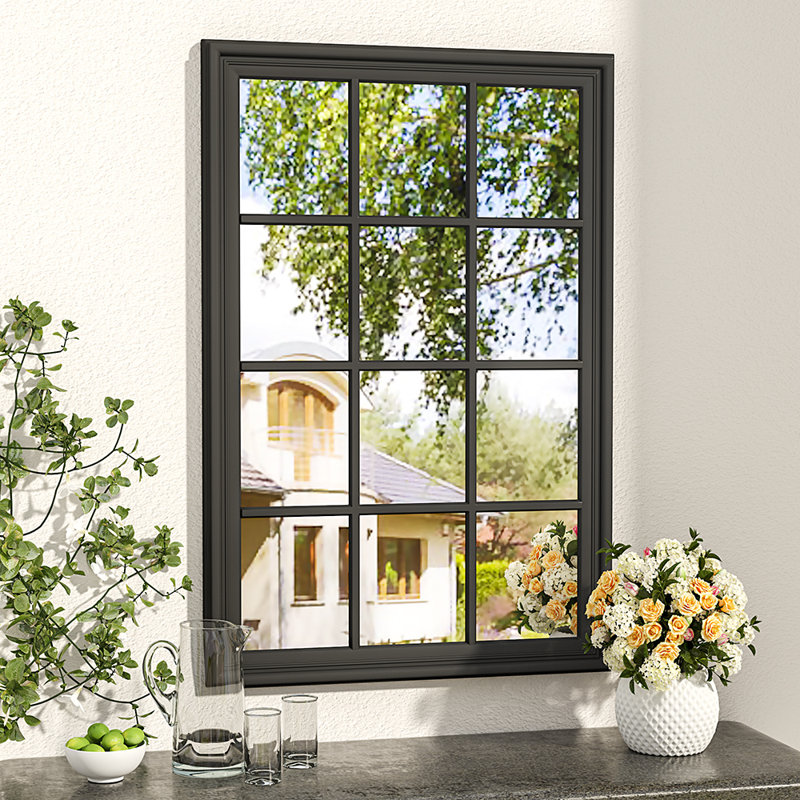 Giuseppe Wood Flat Wall Mirror