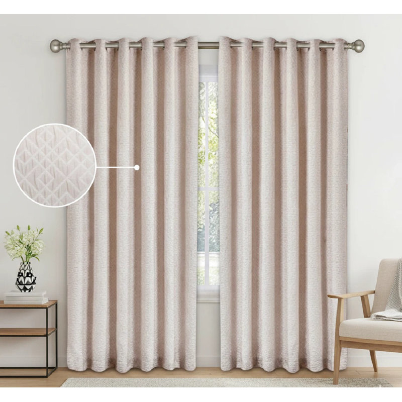 Room Darkening Curtain Panel Pair, 117cm W x 137cm L