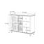 Armoire d'appoint moderne et polyvalente en bois massif