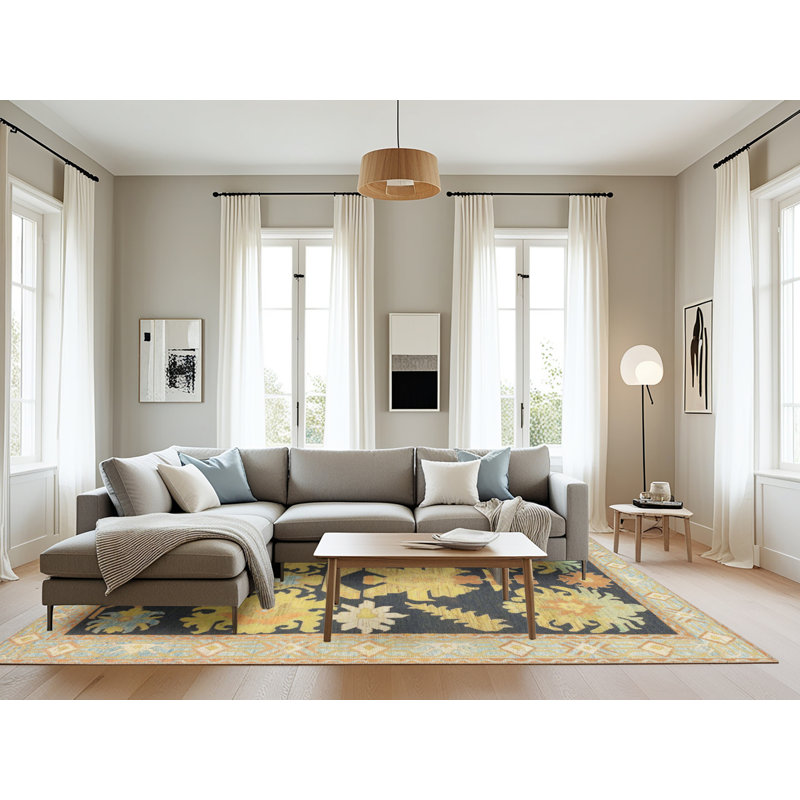 Abstract Indoor Rug, Rectangle 8' x 12'
