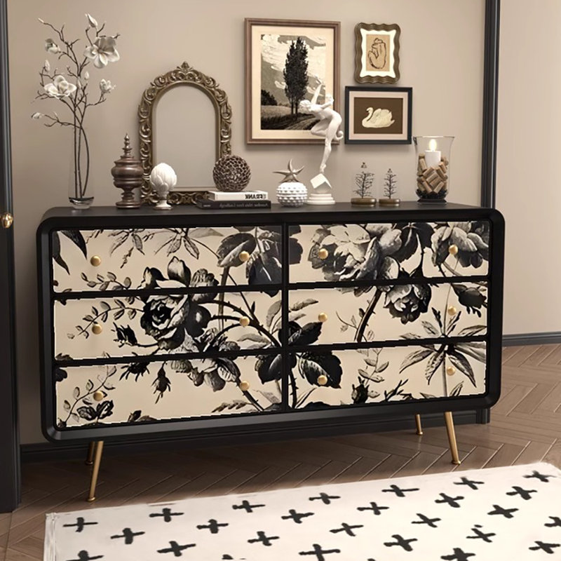 63in Six-drawer Sideboard Storage Cabinet