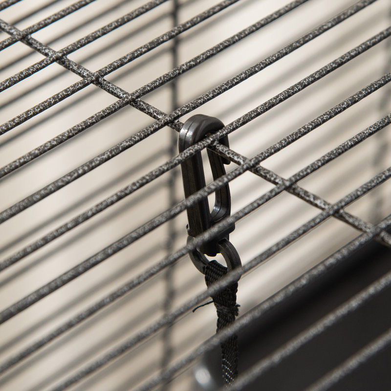 Cage en métal pour petits animaux, Gris