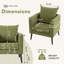 Chaise d'appoint avec pieds en bois et coussin moelleux-2132284468