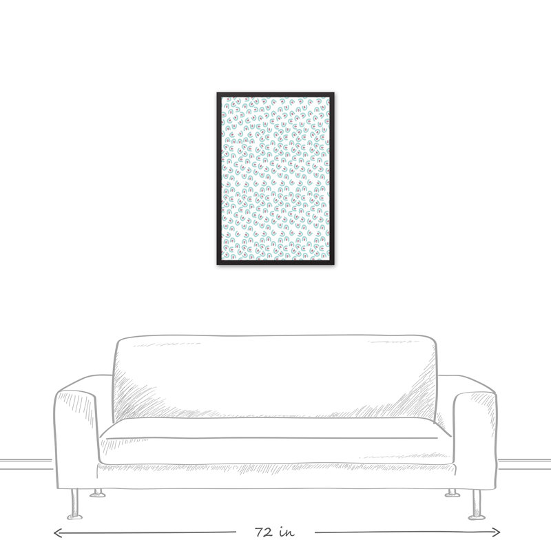 Scatter, art encadré, H 31,75 po x l 21,75 po x P 1,75 po