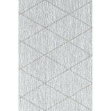 Gemma Geometric Tufted Wool Gray Area Rug