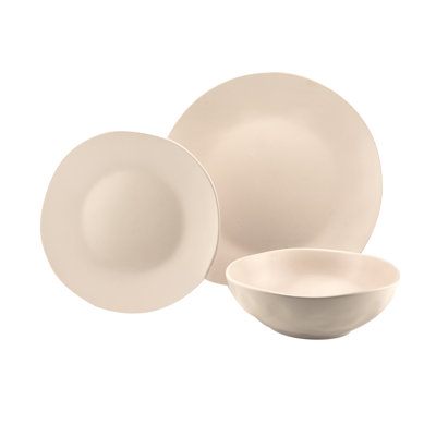 Lysander Stoneware 12 Piece Dinnerware, Service For 4