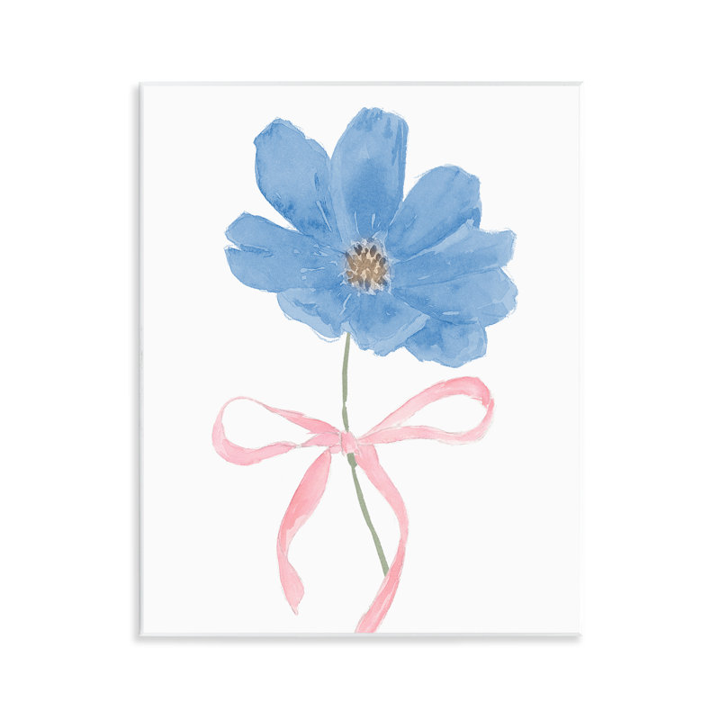 Plaque murale «Blue Bow Bloom», conception par Lucille Price