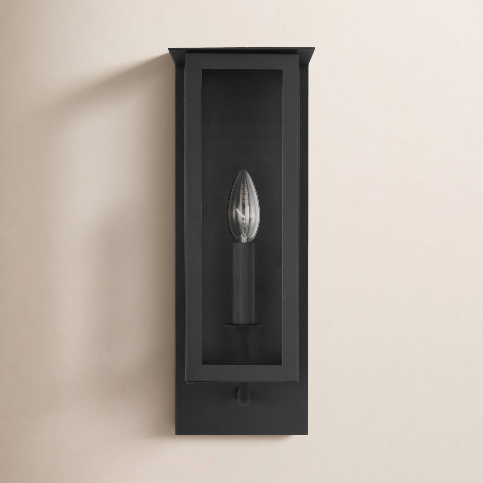 Single Light Outdoor Wall Light, 15.13" H x 5.38" W x 6.75" D