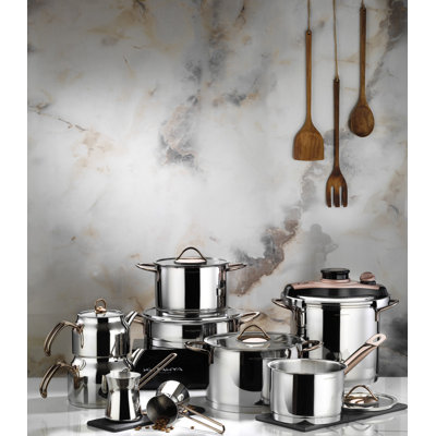 17 - Piece Stainless Steel Cookware Set
