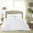 Queen Size Microfiber Comforter White - Shabby Chic Look With Ruffles, Filling, 5 Piece Includes Comforter, 2 Shams, Decorative Pillow, Bed Skirt, Machine Washable Ruffles And Easy To Clean,-122457550