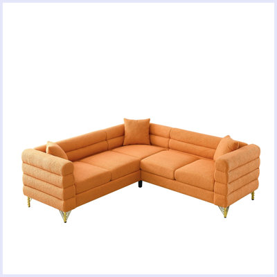 Shinaya Upholstered L-Shaped Sectional Symmetrical